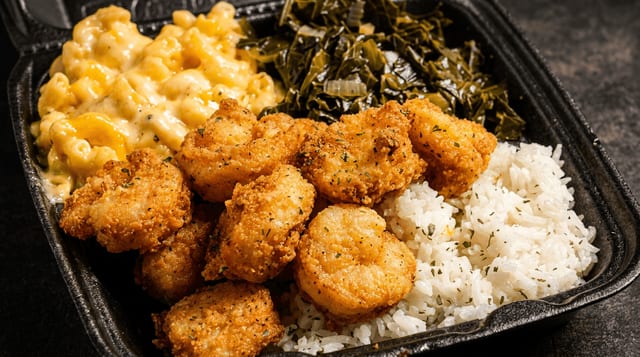 Fried Shrimp Plate.