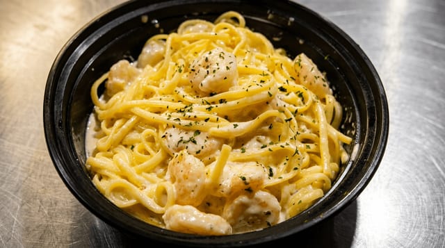 Shrimp Alfredo.